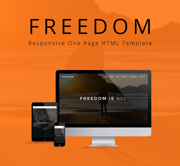 Freedom - Responsive One Page HTML Template